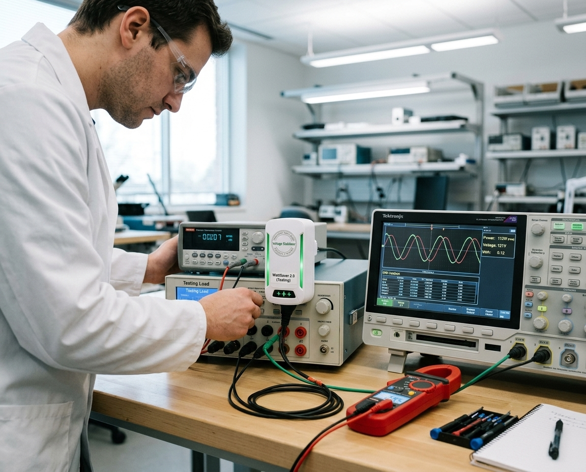 Lab Oscilloscope Power Testing